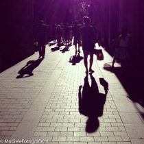 Tegen het licht in fotograferen met je mobiele telefoon – het maken van een silhouet