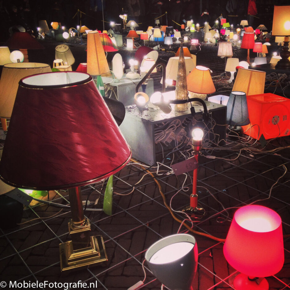 Heel veel lampen - op het Amsterdam Light Festival 2013