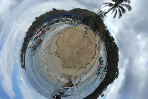 Een planeetje van een mobiele foto - gemaakt met de planetical app